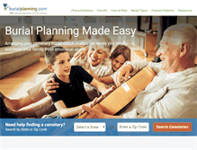 Tablet Screenshot of burialplanning.com